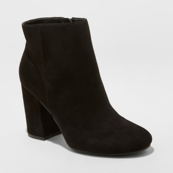 a new day Shoes - A New Day Belinda Microsuede Heeled Fashion Bootie